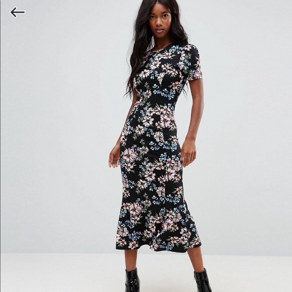 ASOS midi floral dress